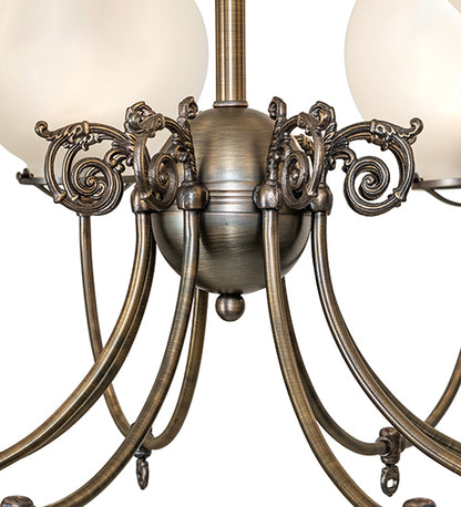 40" Wide Revival Gas & Electric 12 Light Chandelier