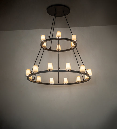 64" Wide Loxley 18 Light Two Tier Chandelier by Meyda Lighting