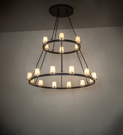 64" Wide Loxley 18 Light Two Tier Chandelier by Meyda Lighting