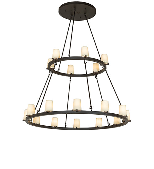 64" Wide Loxley 18 Light Two Tier Chandelier by Meyda Lighting