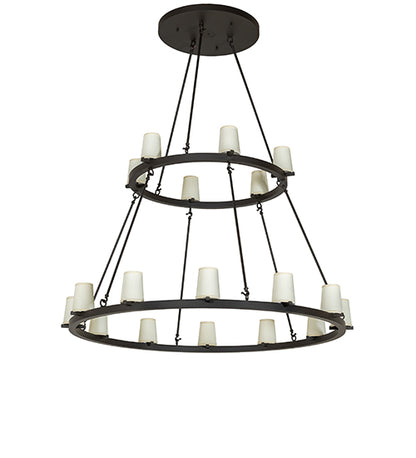 64" Wide Loxley 18 Light Two Tier Chandelier by Meyda Lighting