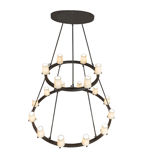 64" Wide Loxley 18 Light Two Tier Chandelier by Meyda Lighting