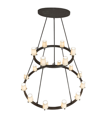 64" Wide Loxley 18 Light Two Tier Chandelier by Meyda Lighting