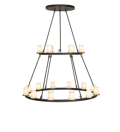 64" Wide Loxley 18 Light Two Tier Chandelier by Meyda Lighting
