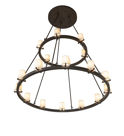 64" Wide Loxley 18 Light Two Tier Chandelier by Meyda Lighting
