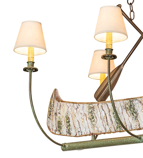 35" Long Canoe 4 Light Chandelier by Meyda Lighting