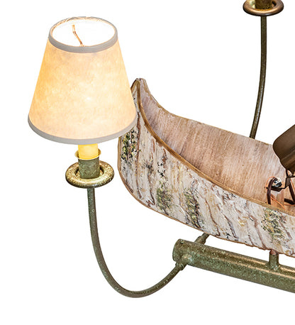 35" Long Canoe 4 Light Chandelier by Meyda Lighting