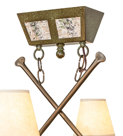 35" Long Canoe 4 Light Chandelier by Meyda Lighting