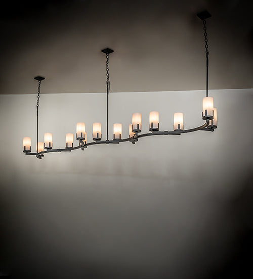118" Long Cero 14 Light Oblong Chandelier