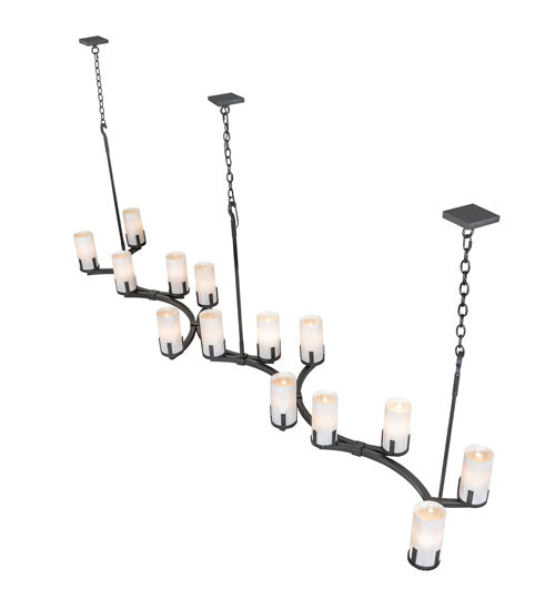 118" Long Cero 14 Light Oblong Chandelier