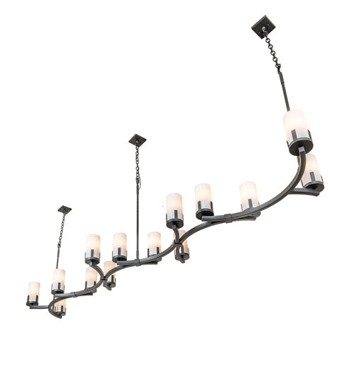 118" Long Cero 14 Light Oblong Chandelier