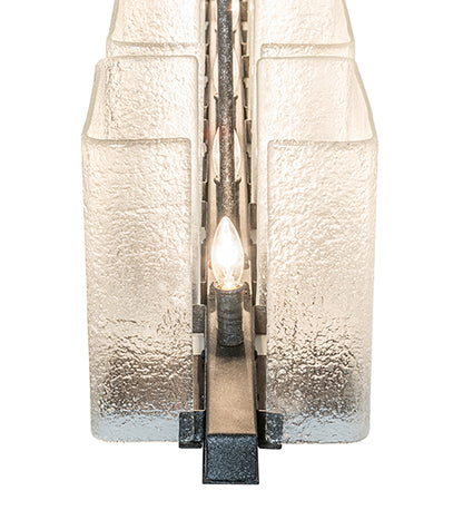 60" Long Ice Cube 6 Light Oblong Chandelier by Meyda Lighting