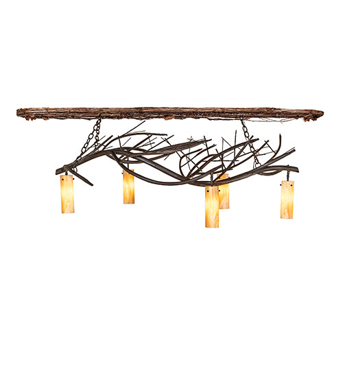 71" Long Winter Solstice Cilindro 5 Light Oblong Chandelier by Meyda Lighting