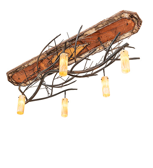 71" Long Winter Solstice Cilindro 5 Light Oblong Chandelier by Meyda Lighting