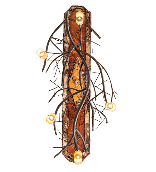 71" Long Winter Solstice Cilindro 5 Light Oblong Chandelier by Meyda Lighting