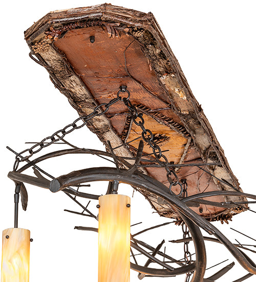 71" Long Winter Solstice Cilindro 5 Light Oblong Chandelier by Meyda Lighting