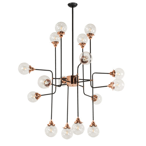 54" Wide Alva Ashcomb 16 Light Chandelier