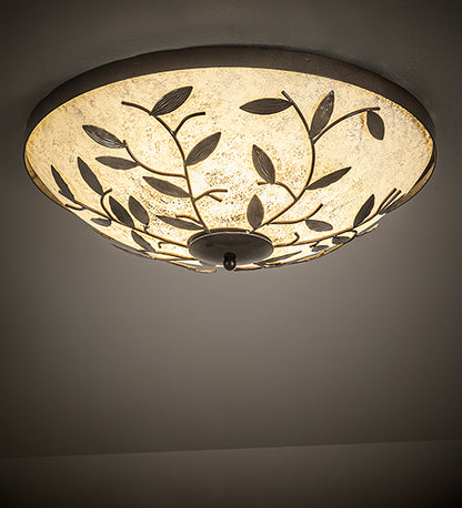 24" Wide Branches Flushmount