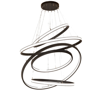 Anillo Cascading Chandelier – 60" Wide, 5 Halos