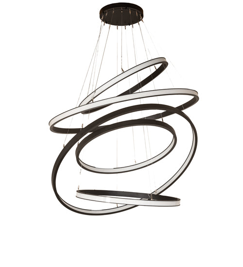 Anillo Cascading Chandelier – 60" Wide, 5 Halos