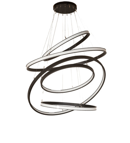 Anillo Cascading Chandelier – 60" Wide, 5 Halos