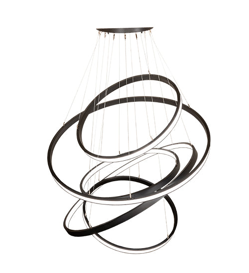 Anillo Cascading Chandelier – 60" Wide, 5 Halos