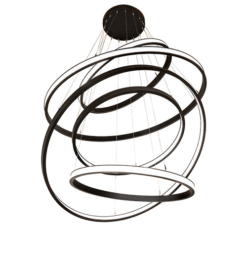 Anillo Cascading Chandelier – 60" Wide, 5 Halos
