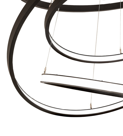 Anillo Cascading Chandelier – 60" Wide, 5 Halos