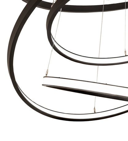 Anillo Cascading Chandelier – 60" Wide, 5 Halos