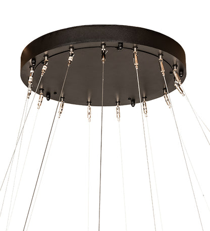 Anillo Cascading Chandelier – 60" Wide, 5 Halos