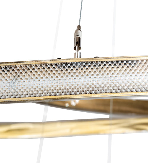 84" Wide Anillo 5 Ring Cascading Chandelier