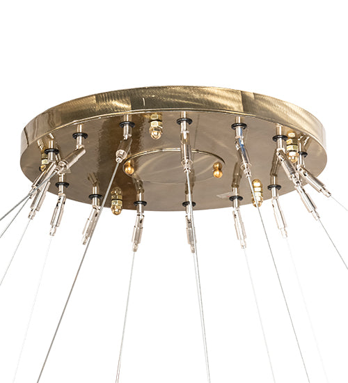 84" Wide Anillo 5 Ring Cascading Chandelier