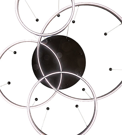87" Wide Anillo 4 Ring Pendant by Meyda Lighting