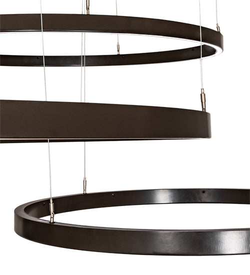 87" Wide Anillo 4 Ring Pendant by Meyda Lighting