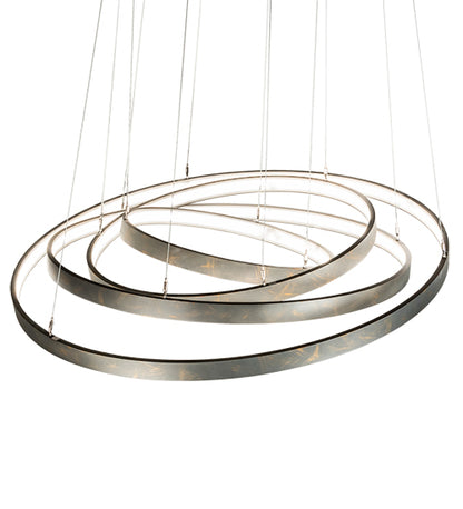 48" Wide Anillo 4 Ring Cascading Pendant by Meyda Lighting