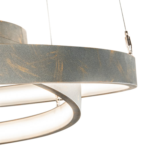 48" Wide Anillo 4 Ring Cascading Pendant by Meyda Lighting