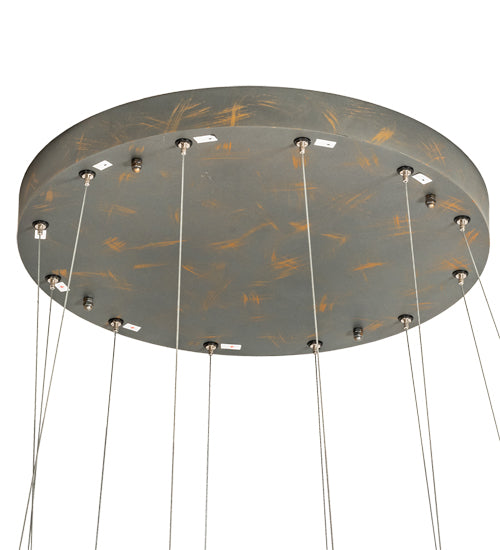 48" Wide Anillo 4 Ring Cascading Pendant by Meyda Lighting