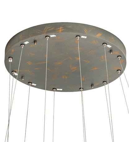48" Wide Anillo 4 Ring Cascading Pendant by Meyda Lighting