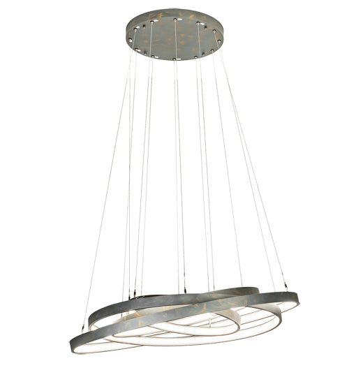 48" Wide Anillo 4 Ring Cascading Pendant by Meyda Lighting