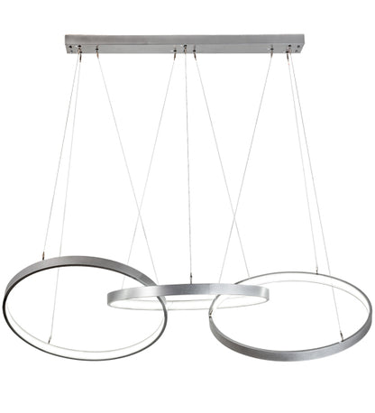 72" Long Anillo 3 Ring Cascading Pendant by Meyda Lighting
