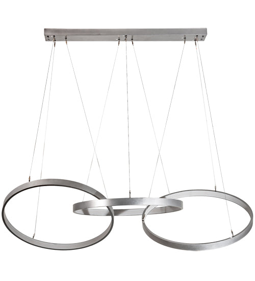 72" Long Anillo 3 Ring Cascading Pendant by Meyda Lighting