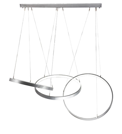 72" Long Anillo 3 Ring Cascading Pendant by Meyda Lighting