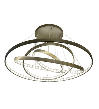 60" Wide Anillo 4 Ring Cascading Chandelier by Meyda Lighting