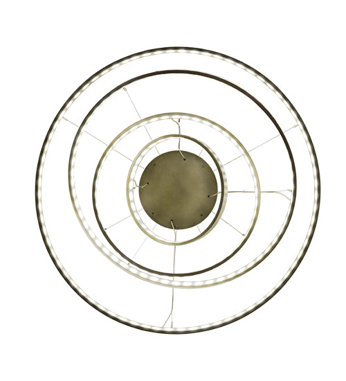 60" Wide Anillo 4 Ring Cascading Chandelier by Meyda Lighting