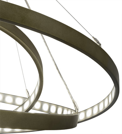 60" Wide Anillo 4 Ring Cascading Chandelier by Meyda Lighting