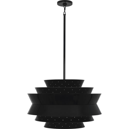 Pierce Large Pendant – Piano Black Gloss Finish