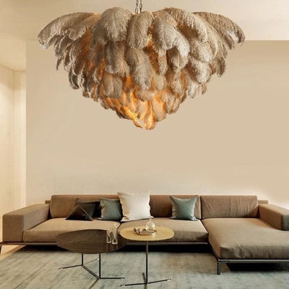 Tieri Feather Chandelier