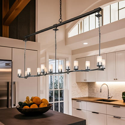 118" Long Cero 14 Light Oblong Chandelier