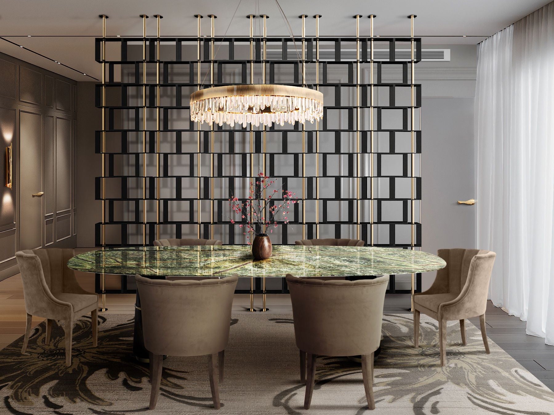 Agra III Dining Table - Wiggins ChandelierBrabbuWiggins ChandelierDining Table