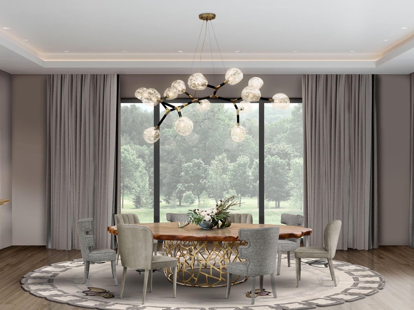 Apis II Dining Table - Wiggins ChandelierBrabbuWiggins ChandelierDining Table